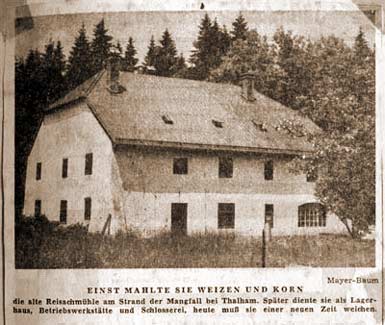 Ansicht von Thalham auf einer Postkarte